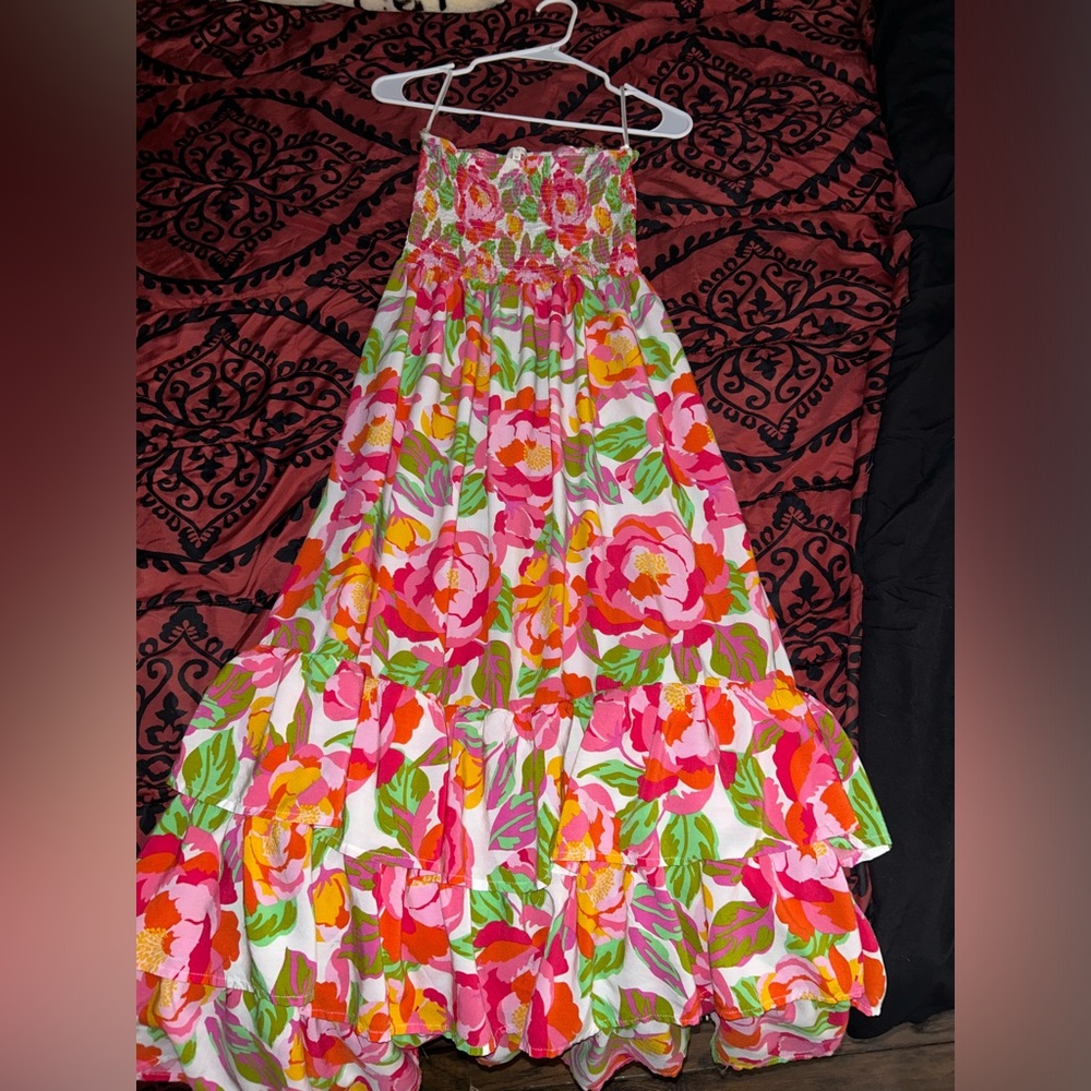Abel the label strapless dress